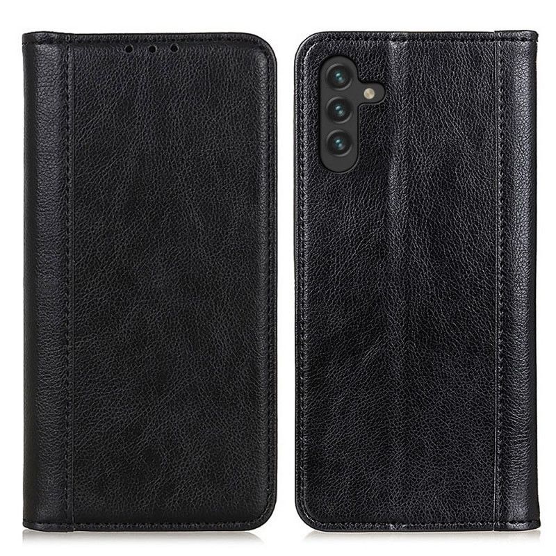 Cover Samsung Galaxy A13 5G Flip Cover Elegance Split Litchi Læder