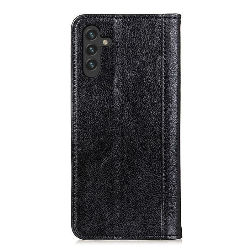 Cover Samsung Galaxy A13 5G Flip Cover Elegance Split Litchi Læder