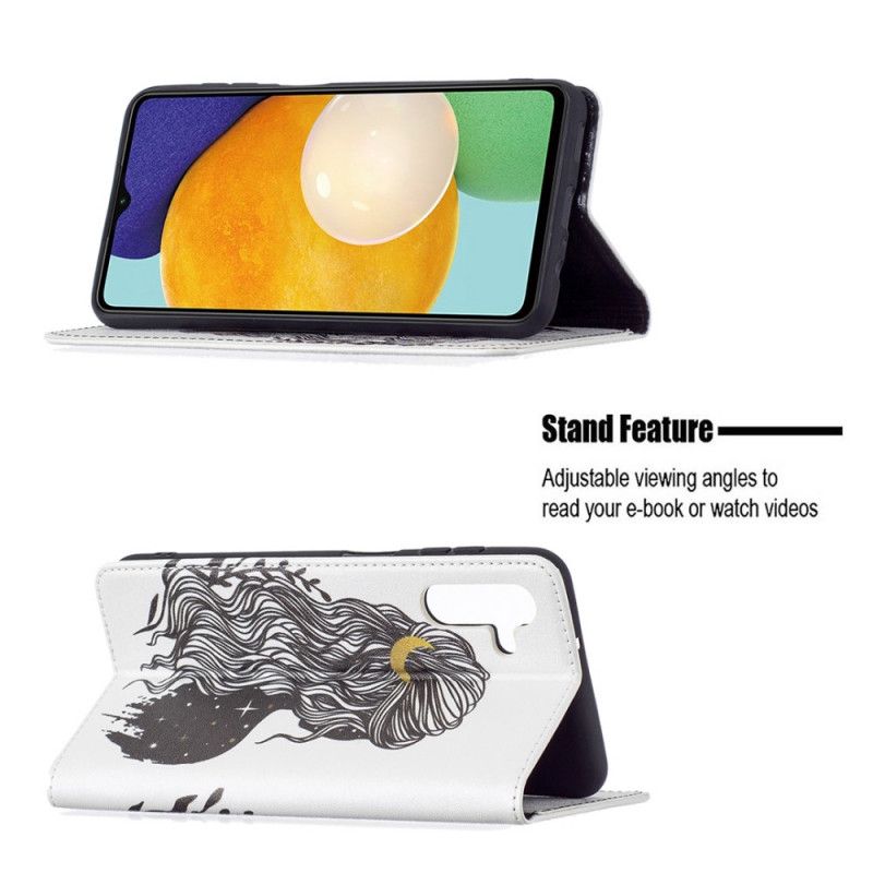 Cover Samsung Galaxy A13 5G Flip Cover Smukt Hår