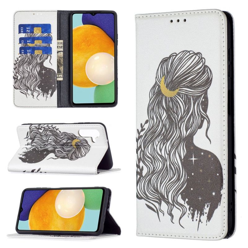 Cover Samsung Galaxy A13 5G Flip Cover Smukt Hår