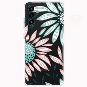 Cover Samsung Galaxy A13 5G En Gennemsigtig Blomst