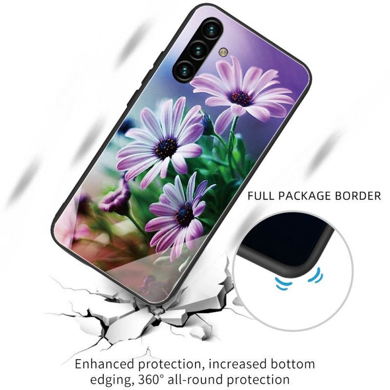 Cover Samsung Galaxy A13 5G Hærdet Glasblomster