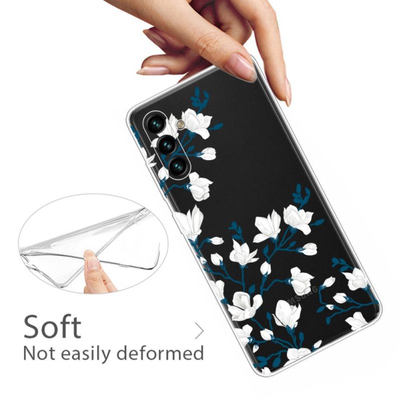 Cover Samsung Galaxy A13 5G Hvide Blomster