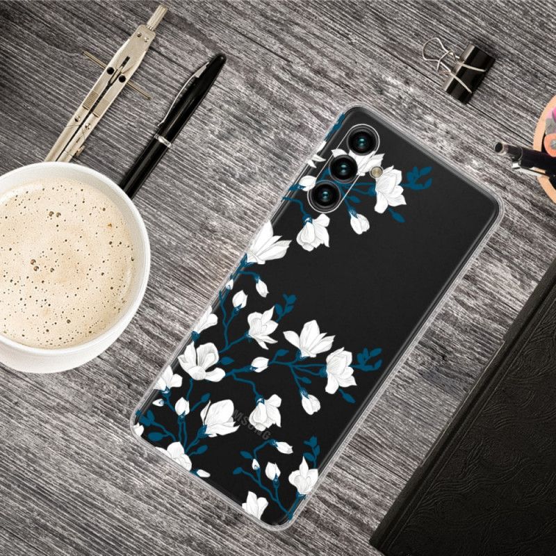 Cover Samsung Galaxy A13 5G Hvide Blomster