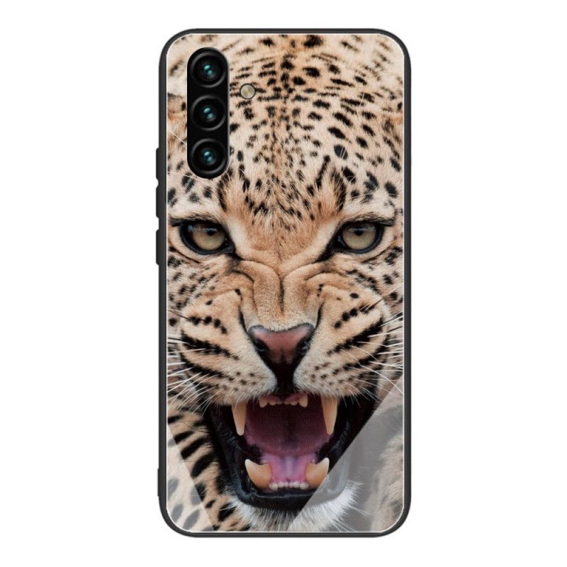 Cover Samsung Galaxy A13 5G Leopard Hærdet Glas