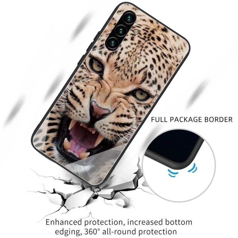 Cover Samsung Galaxy A13 5G Leopard Hærdet Glas