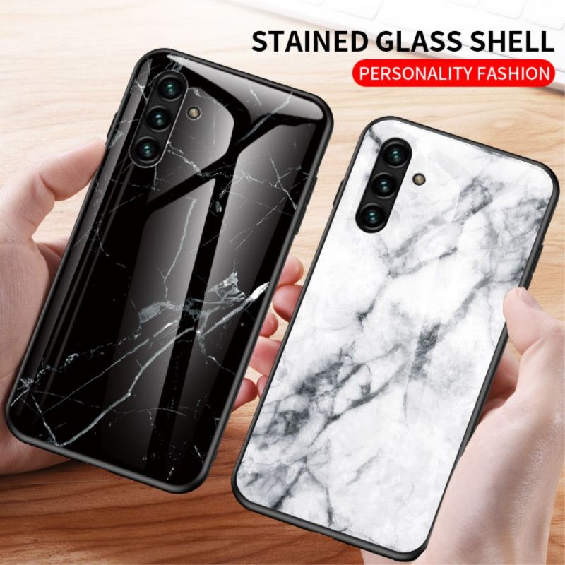 Cover Samsung Galaxy A13 5G Marmor Hærdet Glas