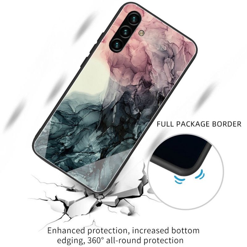 Cover Samsung Galaxy A13 5G Marmor Hærdet Glas