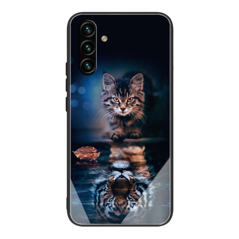 Cover Samsung Galaxy A13 5G Min Tiger Hærdet Glas