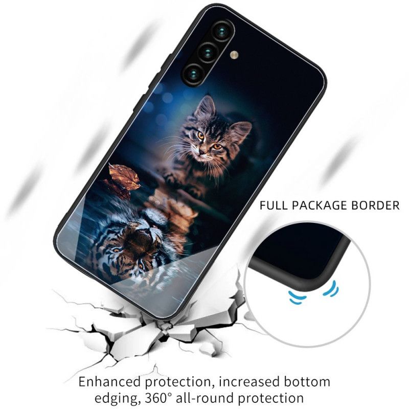 Cover Samsung Galaxy A13 5G Min Tiger Hærdet Glas