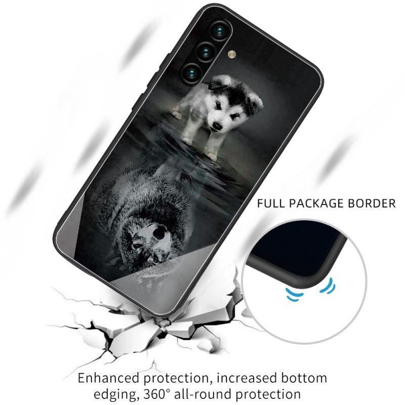 Cover Samsung Galaxy A13 5G Puppy Dream Hærdet Glas