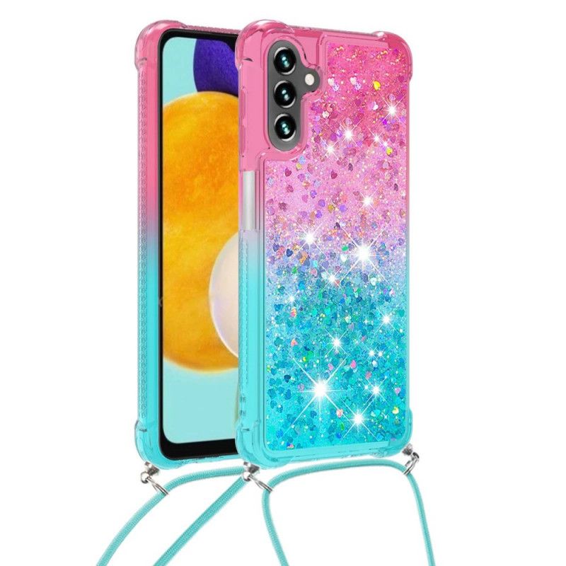 Cover Samsung Galaxy A13 5G Silikoneglitter Og Ledning