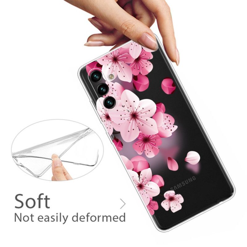 Cover Samsung Galaxy A13 5G Små Lyserøde Blomster