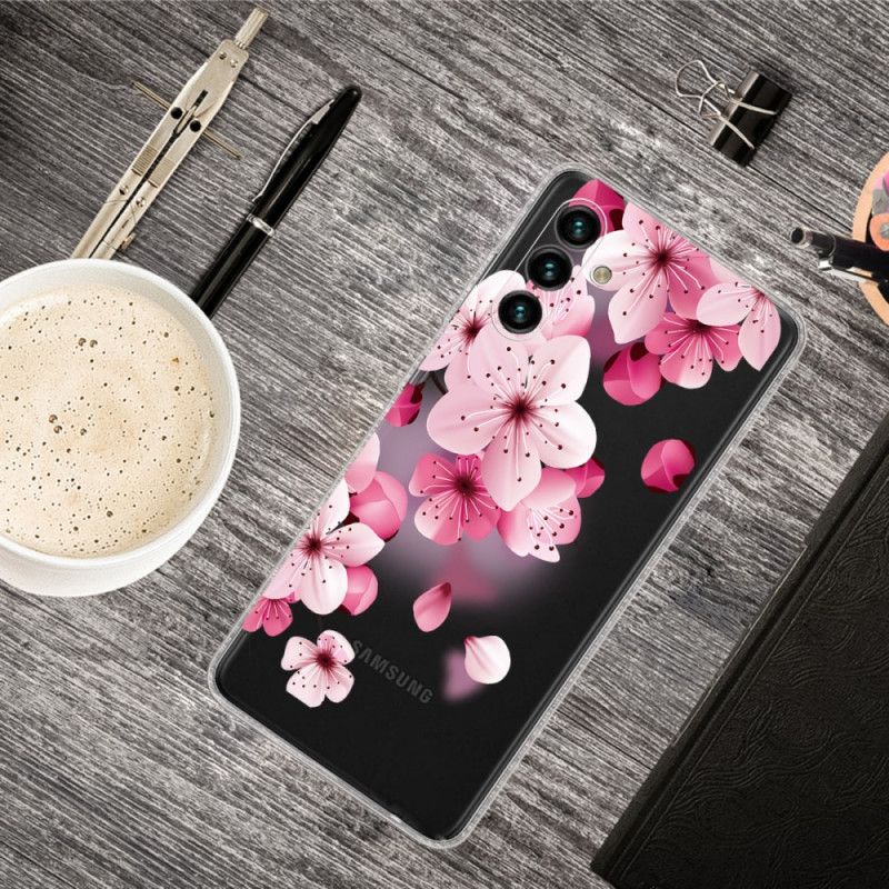 Cover Samsung Galaxy A13 5G Små Lyserøde Blomster