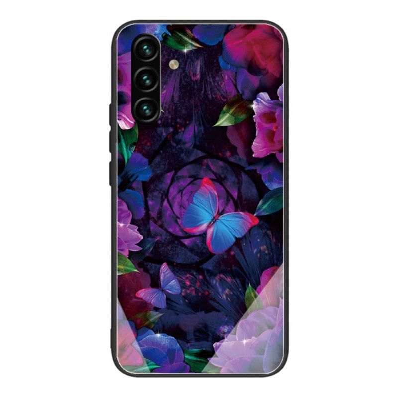 Cover Samsung Galaxy A13 5G Sommerfuglevariation Af Hærdet Glas