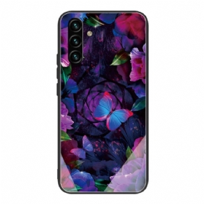 Cover Samsung Galaxy A13 5G Sommerfuglevariation Af Hærdet Glas