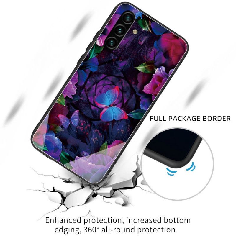 Cover Samsung Galaxy A13 5G Sommerfuglevariation Af Hærdet Glas