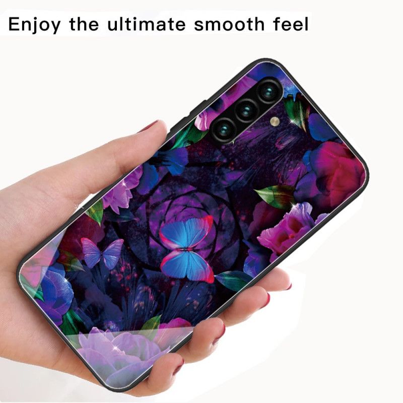 Cover Samsung Galaxy A13 5G Sommerfuglevariation Af Hærdet Glas