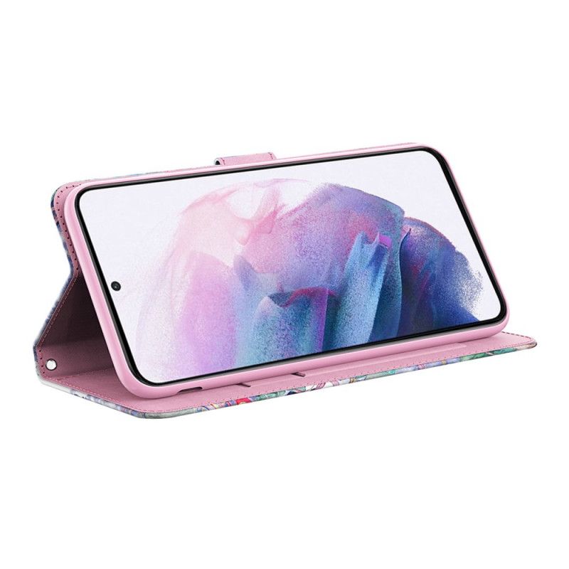 Flip Cover Samsung Galaxy A13 5G Akvarel Fugl