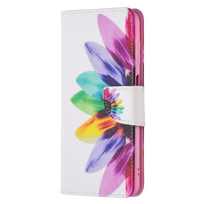 Flip Cover Samsung Galaxy A13 5G Akvarelblomst