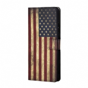 Flip Cover Samsung Galaxy A13 5G Amerikansk Flag