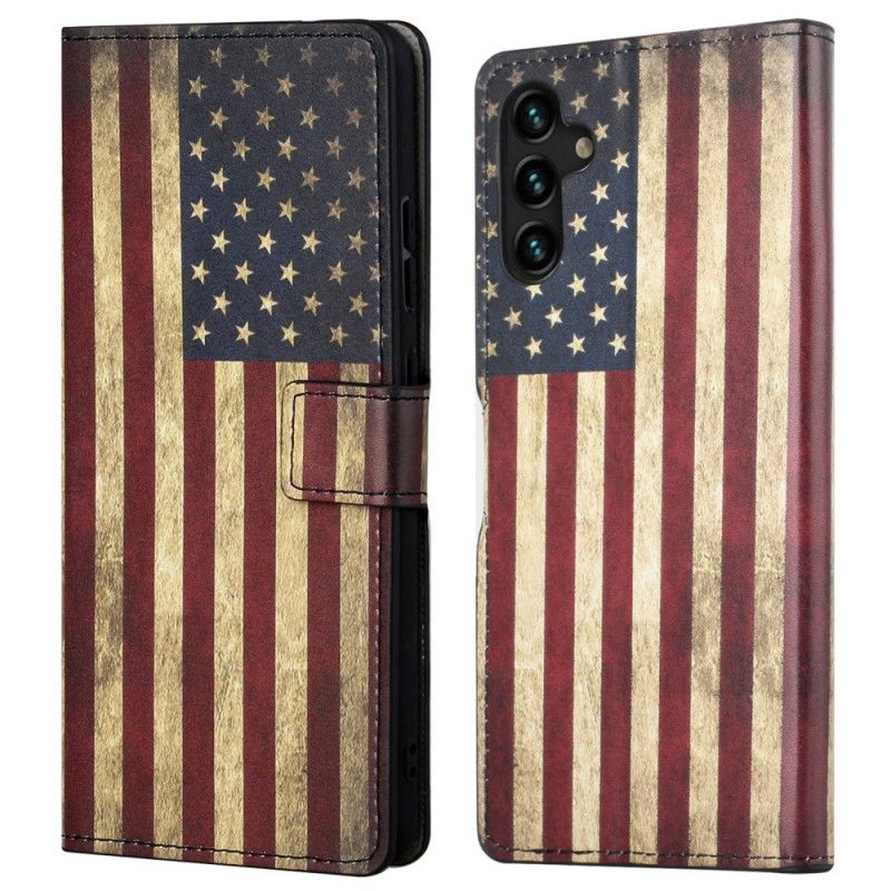 Flip Cover Samsung Galaxy A13 5G Amerikansk Flag