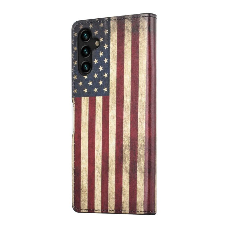 Flip Cover Samsung Galaxy A13 5G Amerikansk Flag