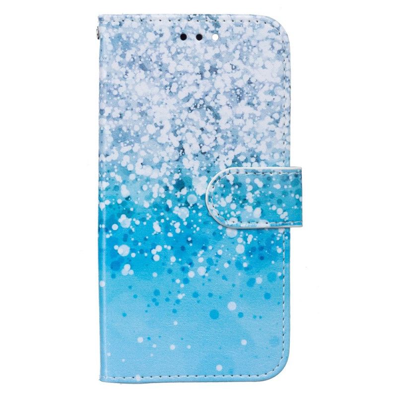 Flip Cover Samsung Galaxy A13 5G Blå Glitter Gradient