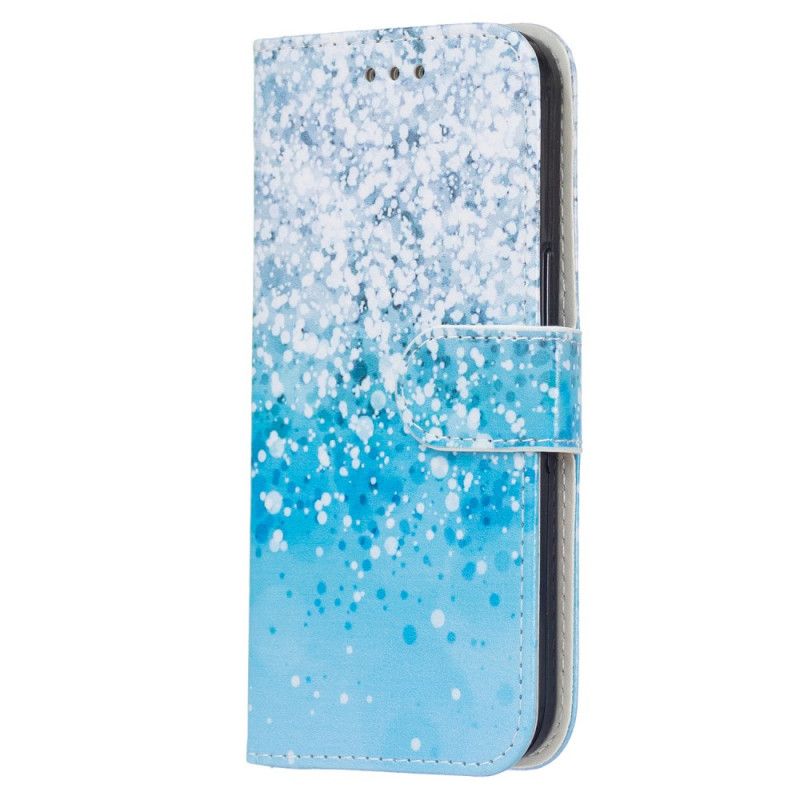 Flip Cover Samsung Galaxy A13 5G Blå Glitter Gradient