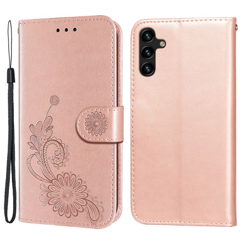 Flip Cover Samsung Galaxy A13 5G Blomsterblonde