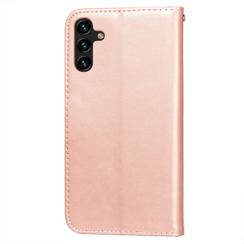 Flip Cover Samsung Galaxy A13 5G Blomsterblonde