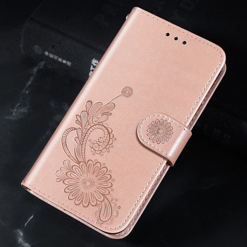 Flip Cover Samsung Galaxy A13 5G Blomsterblonde