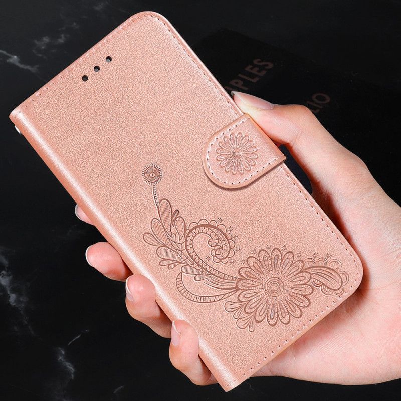 Flip Cover Samsung Galaxy A13 5G Blomsterblonde