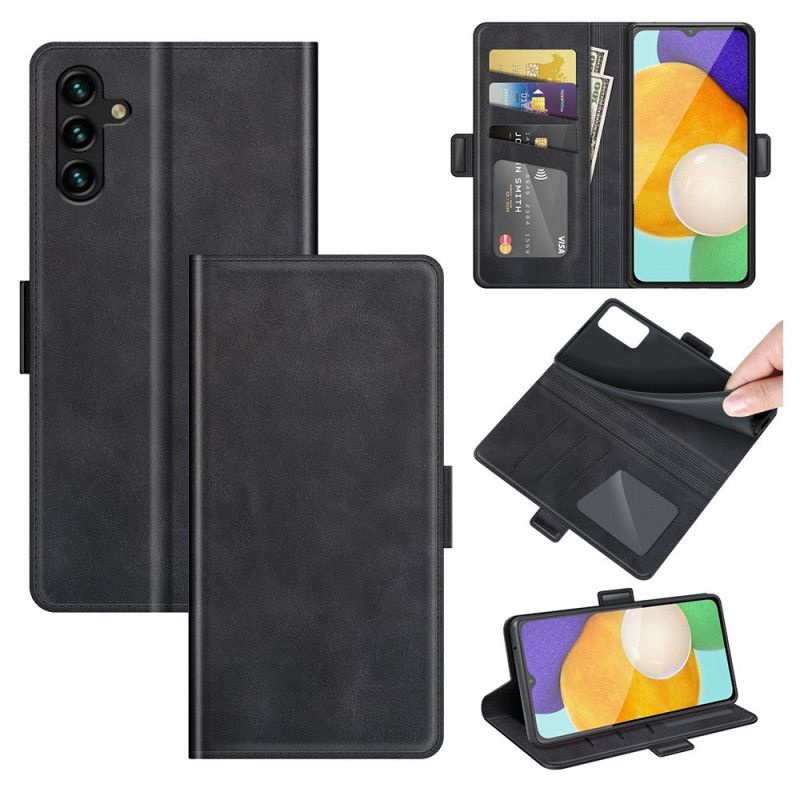 Flip Cover Samsung Galaxy A13 5G Design Lædereffekt