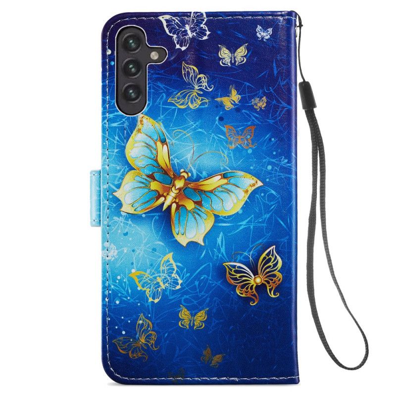 Flip Cover Samsung Galaxy A13 5G Flyvende Sommerfugle