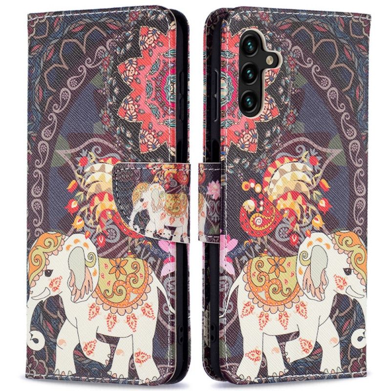 Flip Cover Samsung Galaxy A13 5G Indisk Elefant