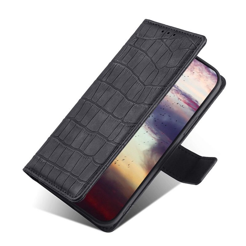 Flip Cover Samsung Galaxy A13 5G Krokodillehudeffekt