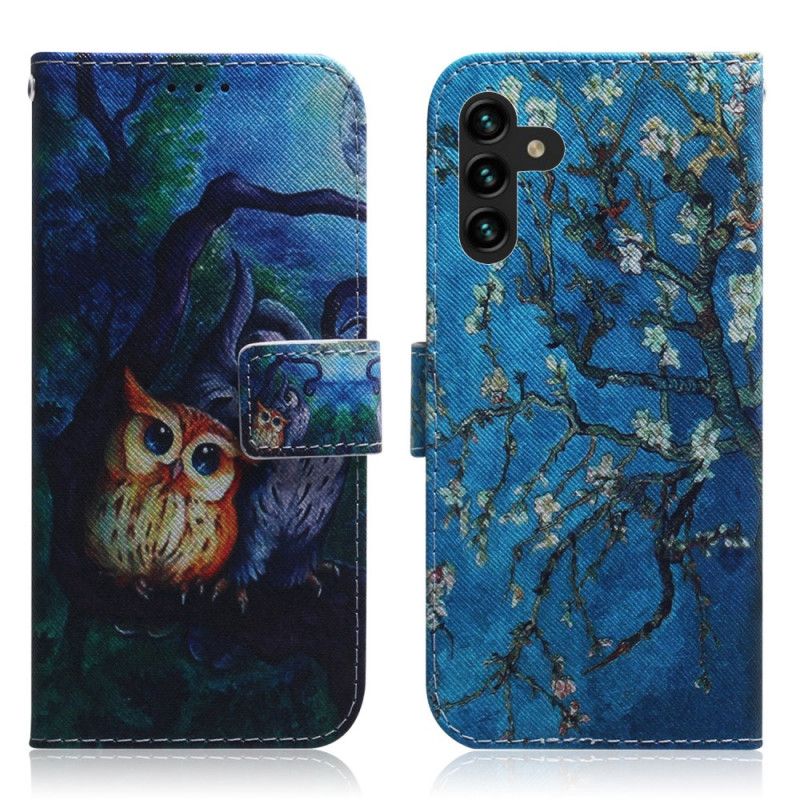 Flip Cover Samsung Galaxy A13 5G Maleri Af Ugler