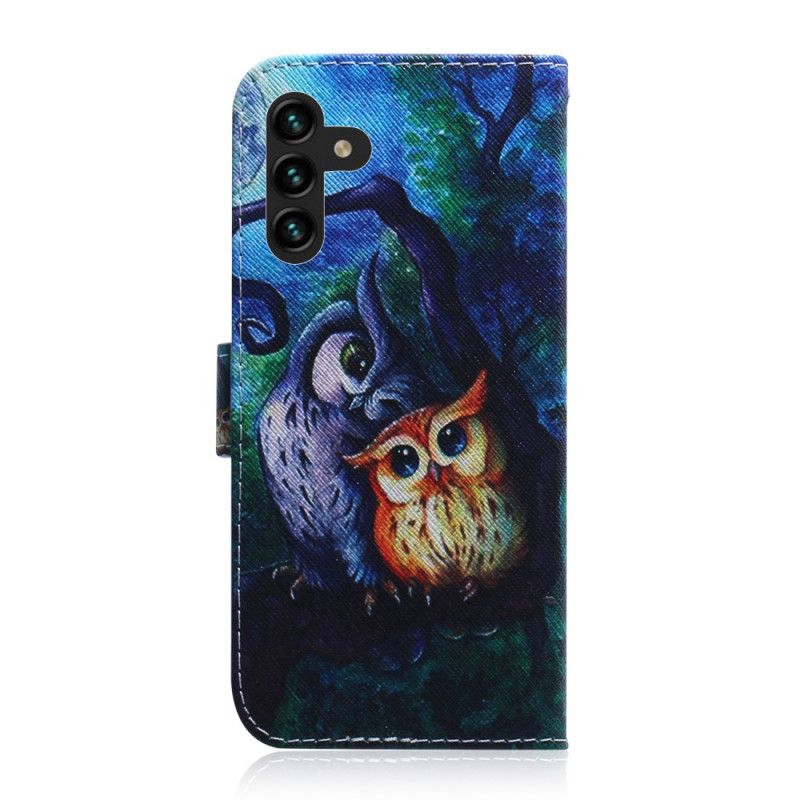 Flip Cover Samsung Galaxy A13 5G Maleri Af Ugler