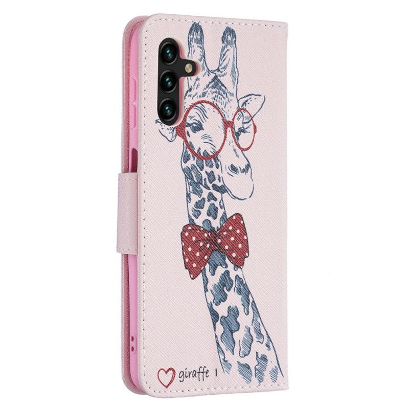 Flip Cover Samsung Galaxy A13 5G Nørdet Giraf