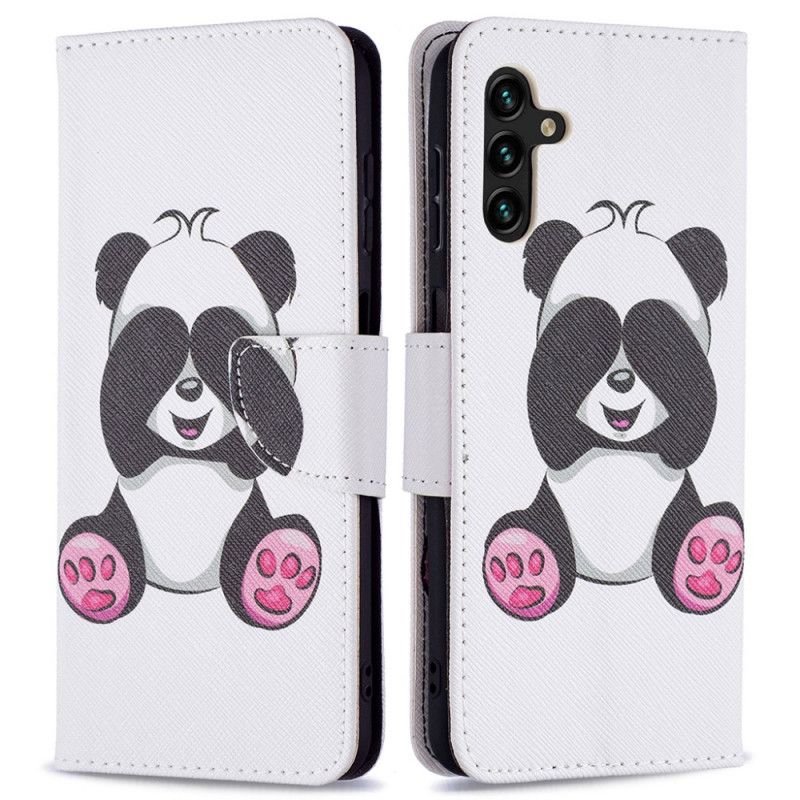 Flip Cover Samsung Galaxy A13 5G Panda Sjov