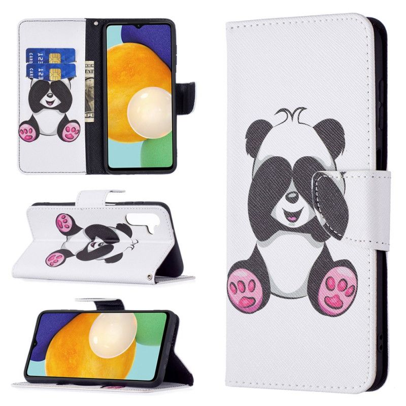 Flip Cover Samsung Galaxy A13 5G Panda Sjov