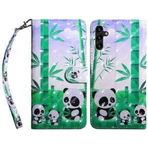 Flip Cover Samsung Galaxy A13 5G Pandafamilien