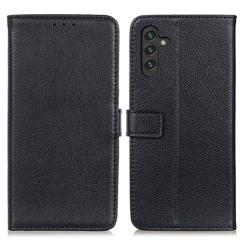 Flip Cover Samsung Galaxy A13 5G Premium Litchi Imiteret Læder