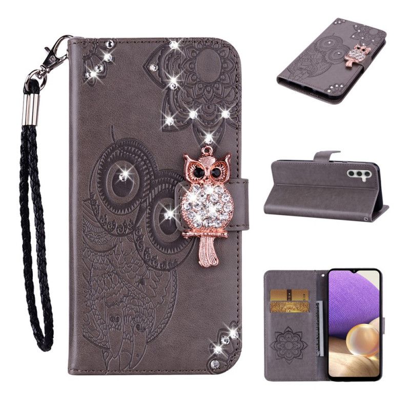 Flip Cover Samsung Galaxy A13 5G Ugle Mandala Og Charm