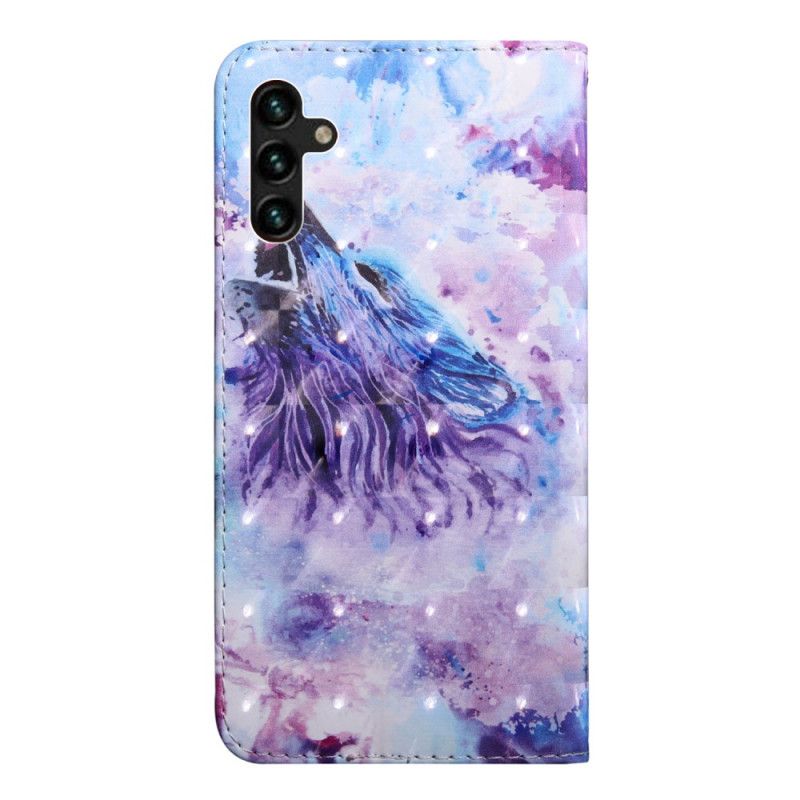 Læder Cover Samsung Galaxy A13 5G Akvarelulv