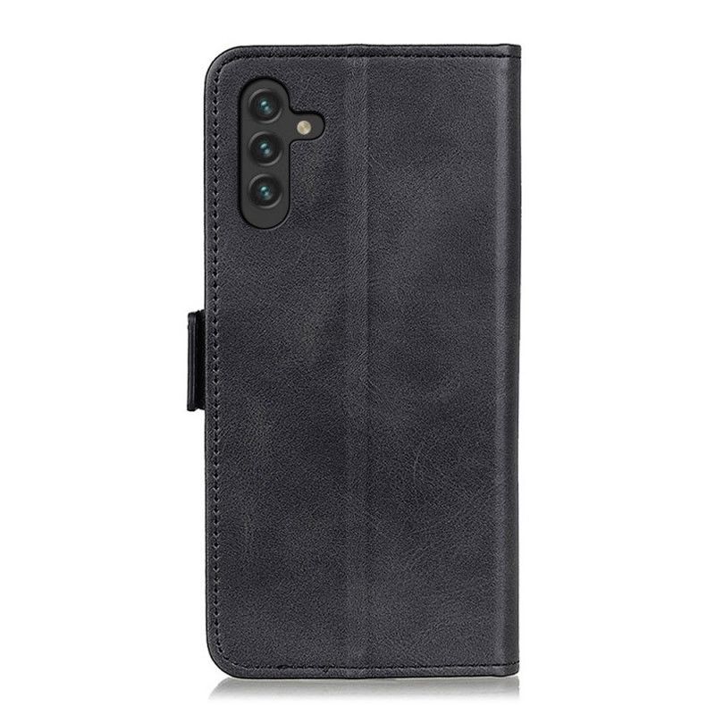 Læder Cover Samsung Galaxy A13 5G Flip Cover Dobbeltklap