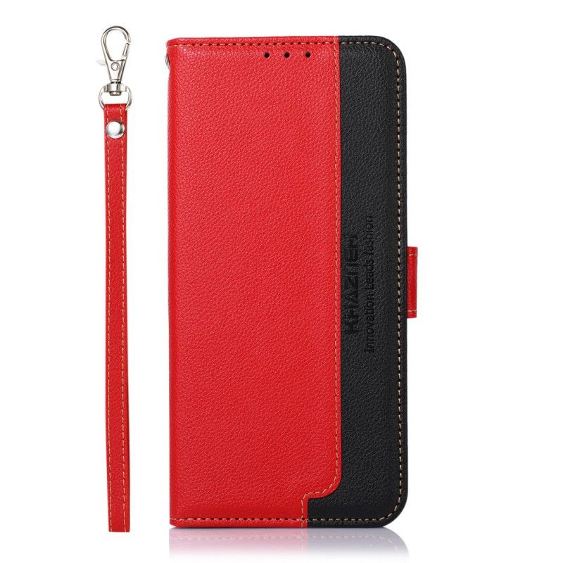 Læder Cover Samsung Galaxy A13 5G Litchi Style Rfid Khazneh