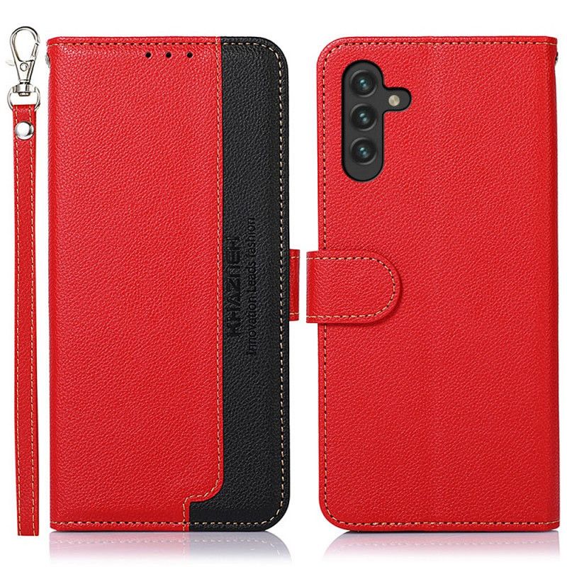 Læder Cover Samsung Galaxy A13 5G Litchi Style Rfid Khazneh