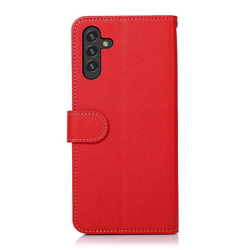 Læder Cover Samsung Galaxy A13 5G Litchi Style Rfid Khazneh